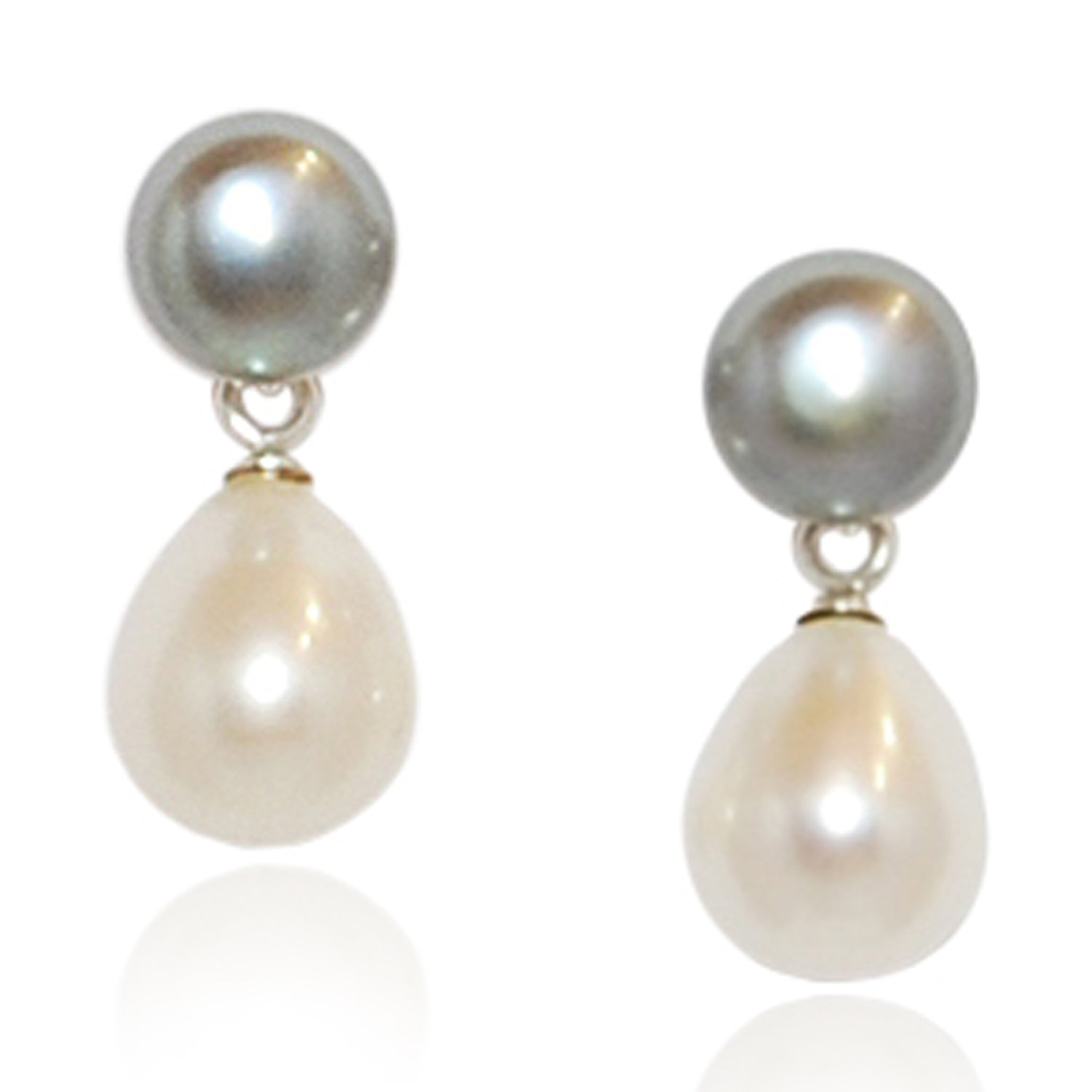 Waterfall Earrings in Grey Pearl – Riina Mettas Jewelry